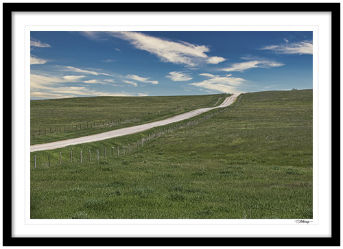Fine art photography prints | Nebraska Sandhills Road Framed Print