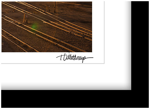 Fine art photography prints | Rail Depot Sunrise Panoramic Photographer Signed Print