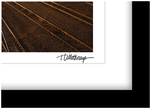 Fine art photography prints | Rail Depot Sunrise Photographer Signed Print