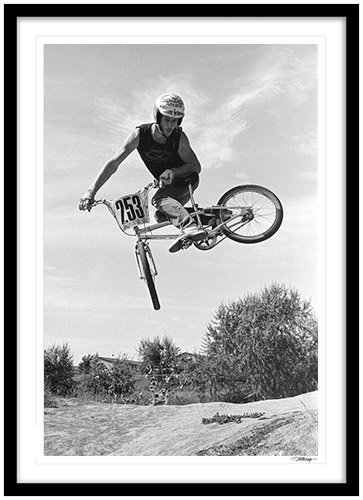 Fine art photography prints | BMX Airborne Style Framed Print