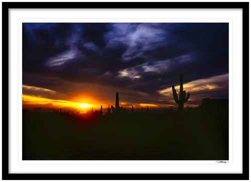 Fine art photography prints | Apache Junction Sunset Framed Print